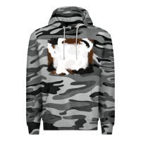 Slate Camo cowhide frames background Premium Hoodie - RanaPortraitStore