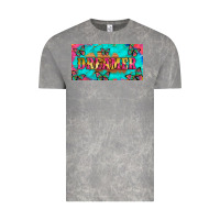 Cloud Rock dreamer with butterfly and tie dye  licance  plate Vintage Tee - Artiststas