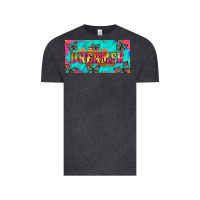 Vintage Black dreamer with butterfly and tie dye  licance  plate Vintage Tee - Artiststas