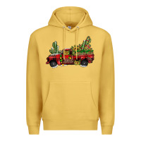 Antique Gold christmas truck Premium Hoodie - JahusDesignShop