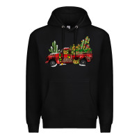 Black christmas truck Premium Hoodie - JahusDesignShop