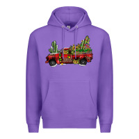 Purple christmas truck Premium Hoodie - JahusDesignShop