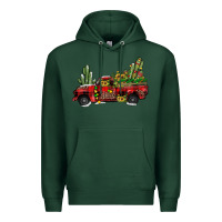 Sports Green christmas truck Premium Hoodie - JahusDesignShop