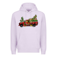 Lilac christmas truck Premium Hoodie - JahusDesignShop