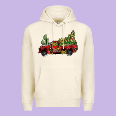 Christmas Truck Premium Hoodie Designed By Jahusdesignshop