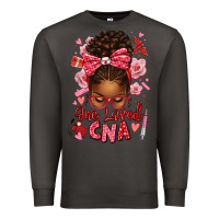 Smoke one loved cna afro messy bun Premium Sweatshirt - texasbilliewilder