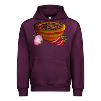 Mauve Wine chilli con carne Urban Hoodie - AdoDesignShop
