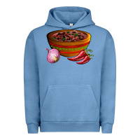Pigment Pebble Blue chilli con carne Urban Hoodie - AdoDesignShop
