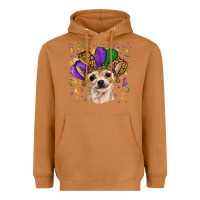 Meerkat mardi gras hat chihuahua Heavyweight Hoodie - RanaPortraitStore