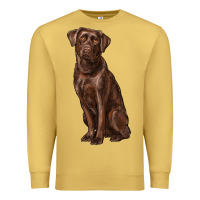 Antique Gold labrador retriever Premium Sweatshirt - RanaPortraitStore