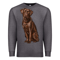 Charcoal Heather labrador retriever Premium Sweatshirt - RanaPortraitStore