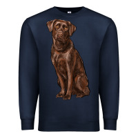 Navy labrador retriever Premium Sweatshirt - RanaPortraitStore