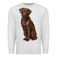 Oatmeal Heather labrador retriever Premium Sweatshirt - RanaPortraitStore