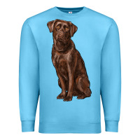 Ocean Blue labrador retriever Premium Sweatshirt - RanaPortraitStore
