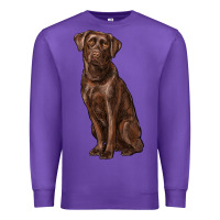 Purple labrador retriever Premium Sweatshirt - RanaPortraitStore