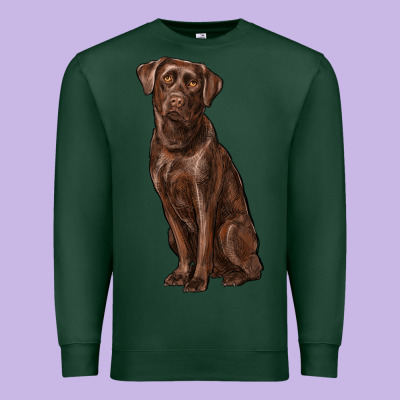 Labrador Retriever Premium Sweatshirt Designed By Ranaportraitstore