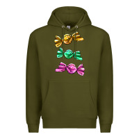 Army Green colorful candies Premium Hoodie - AdoDesignShop