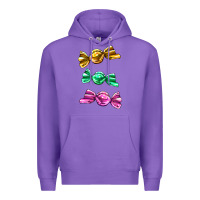 Purple colorful candies Premium Hoodie - AdoDesignShop