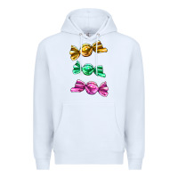 White colorful candies Premium Hoodie - AdoDesignShop