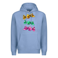 Colony Blue colorful candies Premium Hoodie - AdoDesignShop