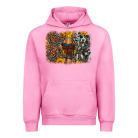 Fuchsia Pink saddle sunflower horseshoe cowhide leopard background Urban Hoodie - Artiststas