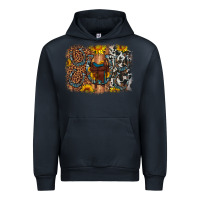 Navy saddle sunflower horseshoe cowhide leopard background Urban Hoodie - Artiststas