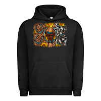 Pigment Black saddle sunflower horseshoe cowhide leopard background Urban Hoodie - Artiststas