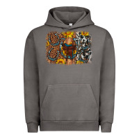 Pigment Tornado saddle sunflower horseshoe cowhide leopard background Urban Hoodie - Artiststas