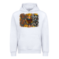 White saddle sunflower horseshoe cowhide leopard background Urban Hoodie - Artiststas