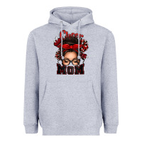 Heather Grey cheer mom messy bun Heavyweight Hoodie - texasbilliewilder