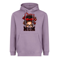 Lavender cheer mom messy bun Heavyweight Hoodie - texasbilliewilder