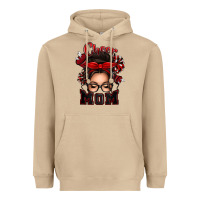 Mushroom cheer mom messy bun Heavyweight Hoodie - texasbilliewilder