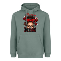 Sage cheer mom messy bun Heavyweight Hoodie - texasbilliewilder
