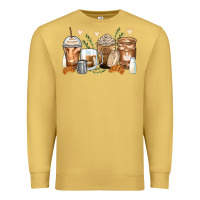 Antique Gold latte coffee cups Premium Sweatshirt - Zillion Design Studio