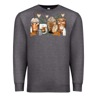 Charcoal Heather latte coffee cups Premium Sweatshirt - Zillion Design Studio