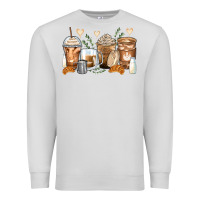 Dove Grey latte coffee cups Premium Sweatshirt - Zillion Design Studio