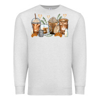 Oatmeal Heather latte coffee cups Premium Sweatshirt - Zillion Design Studio