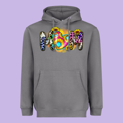 Mom Sunflower Heavyweight Hoodie Designed By Zillion Design Studio