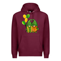 Burgundy St Patrick's Day Gnomes Premium Hoodie - Jasminsmagicworld