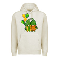 Oatmeal Heather St Patrick's Day Gnomes Premium Hoodie - Jasminsmagicworld