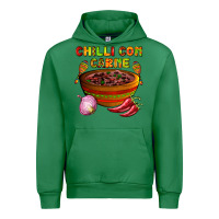 Emerald chilli con carne  with chilli pepper Urban Hoodie - AdoDesignShop