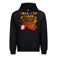 Foreset Green chilli con carne  with chilli pepper Urban Hoodie - AdoDesignShop
