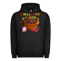 Pigment Black chilli con carne  with chilli pepper Urban Hoodie - AdoDesignShop