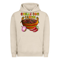 Pigment French Oak chilli con carne  with chilli pepper Urban Hoodie - AdoDesignShop
