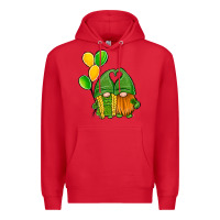 Red St Patrick's Day Gnomes Premium Hoodie - Jasminsmagicworld