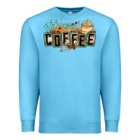Ocean Blue but first coffee Premium Sweatshirt - Zillion Design Studio