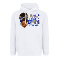 White sorority colors blue and gold it's the self love f Heavyweight Hoodie - texasbilliewilder