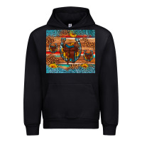 Black saddle horseshoe leopard sunflower Urban Hoodie - Artiststas