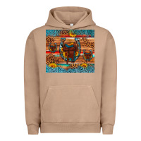 Pigment Burro saddle horseshoe leopard sunflower Urban Hoodie - Artiststas