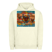 Pigment Pistachio saddle horseshoe leopard sunflower Urban Hoodie - Artiststas